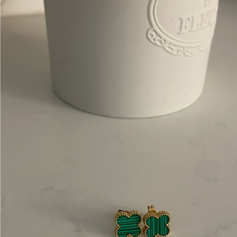 Green Clover Earrings